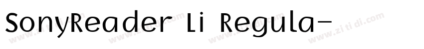 SonyReader Li Regula字体转换 SonyReader Li Regula字体转换